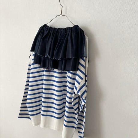buoybuoy 綿サテンピグメント染 FRILL ショール