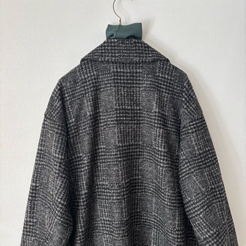 UNIVERSAL TISSU ウールグレンチェック オーバー ピーコート | itonowa