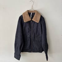 PARIS DE AOUNE   ボアカラー キルティングライナーブルゾン