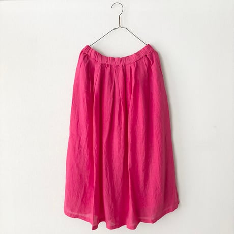 Hands of creation 60/-Linen 解撚ワッシャークロス ランダムタックイージースカート