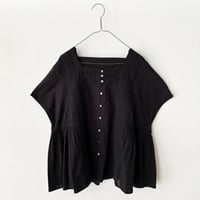 yuni Flower Jacquard×lace ブラウス・クロ