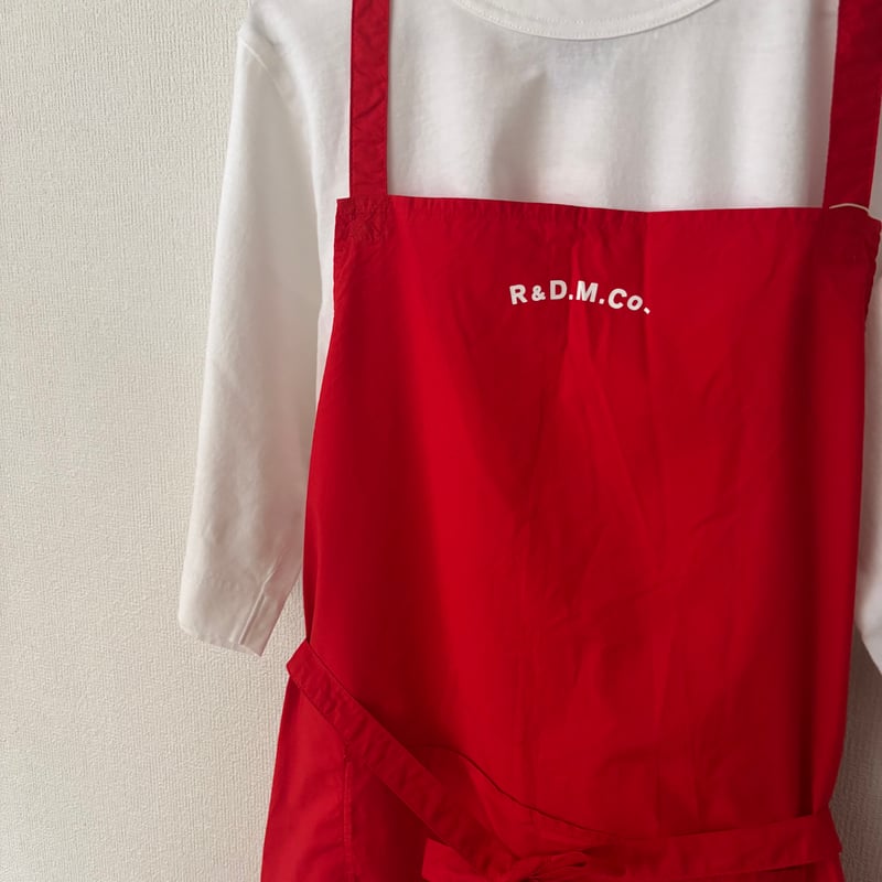 【未使用品】 オールドマンズテーラー R&D.M.Co エプロン ブルー オールドマンズテーラー R&D.M.Co-GARMENT DYE TYPEWRITER APR