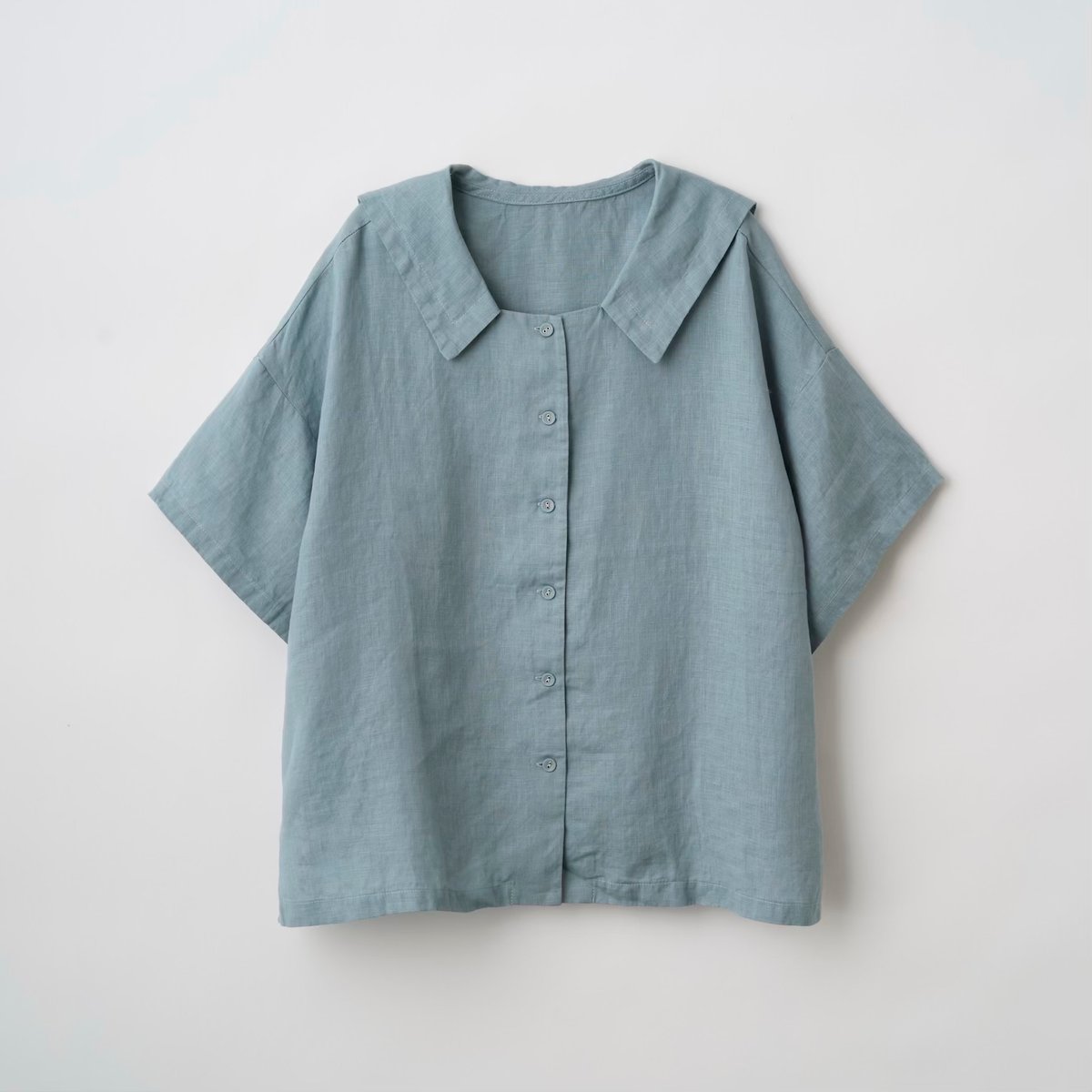 FOG LINEN WORK itonowa Life別注 フラットセーラーカラーブラウス