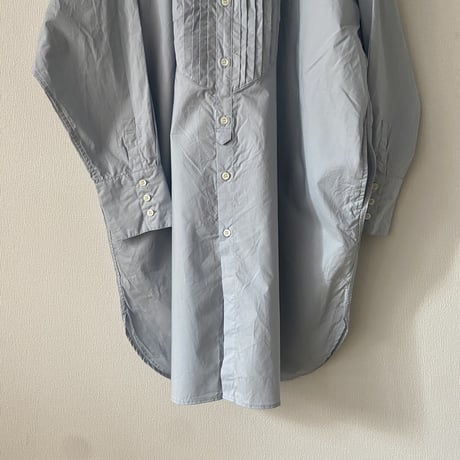 UNIVERSAL TISSU  ナチュラルタイプライタークラシックロングシャツ