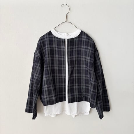 yuni Linen Cotton Polyester washer haori blouse
