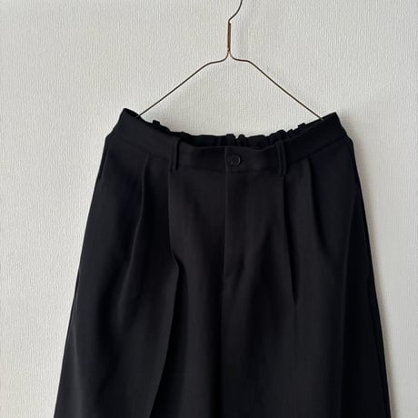 yuni リネンポリエステル WIDE PANTS
