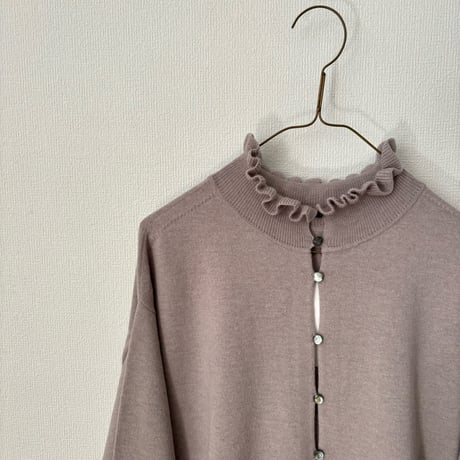 Hands of creation  super merino ポイントフリル2wayカーディガン