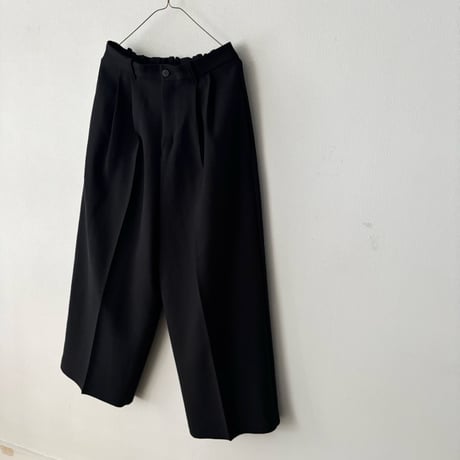 yuni リネンポリエステル WIDE PANTS