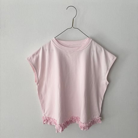 Hands of creation USAコットン ヘムフリルTシャツ