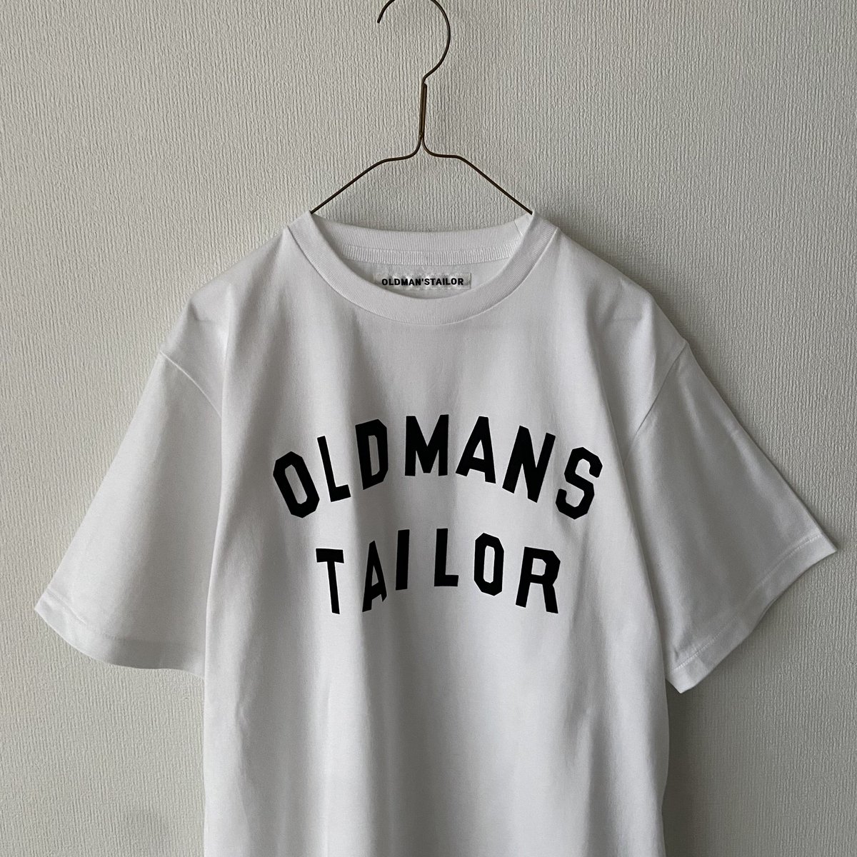 オールドマンズテーラー OMT FLOCKY PRINT CREW NECK SHORT SL
