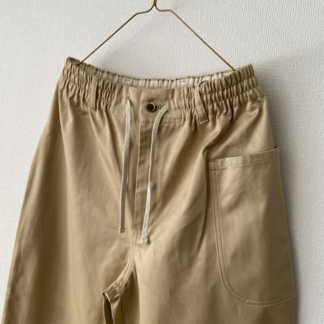atelier naruse コットンチノウエストゴムバルーンパンツ
