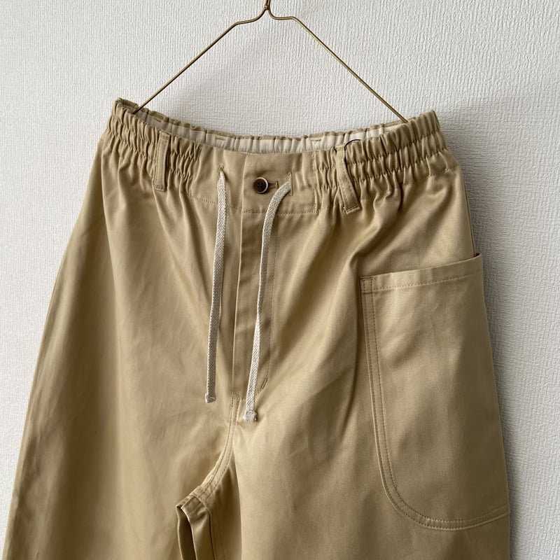 atelier naruse コットンチノウエストゴムバルーンパンツ
