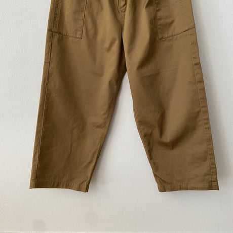 homspun 高密度ウェポンひもワイドパンツ  キャメル