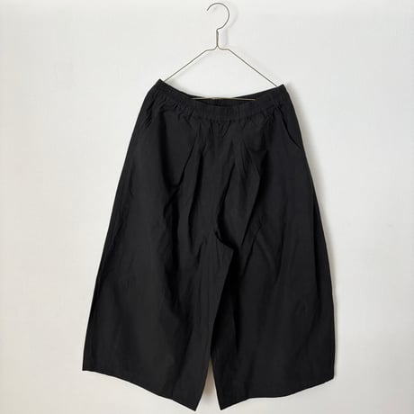 Hands of creation コットンリネンタイプライター fanage 2タックキュロットパンツ