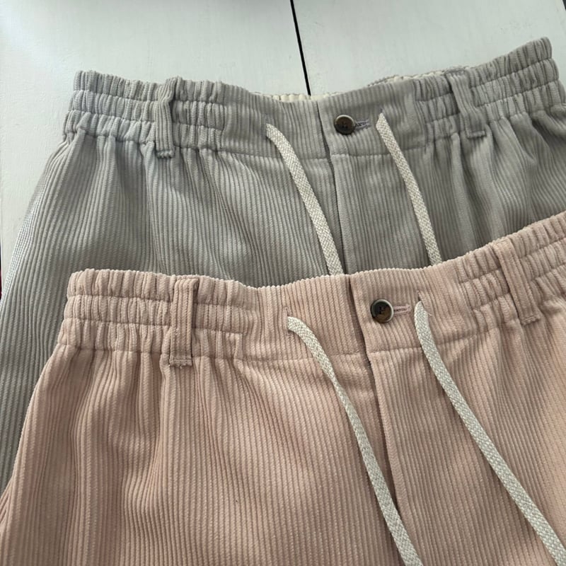 atelier naruse コットンコーデュロイバルーンパンツ ash-pink | ito