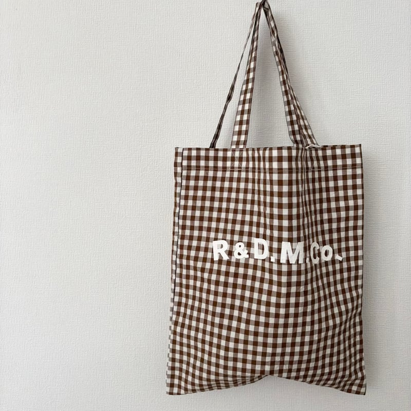 オールドマンズテーラー GINGHAM CHECK TOTE BAG・Brown | iton