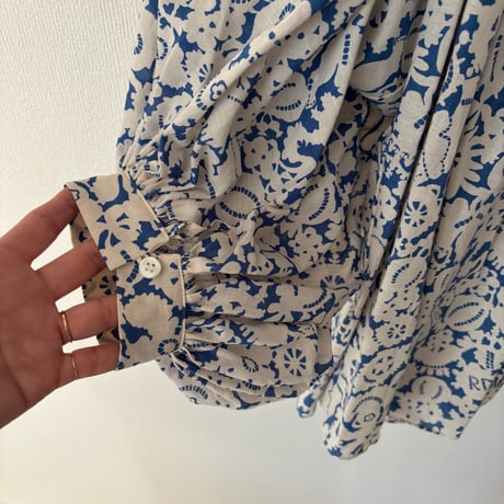 オールドマンズテーラー  MONO TRICK PRINT GATHER SMOCK