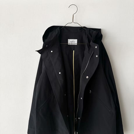 OUVERT ポリエステルナイロン 割繊ウェザーヴィンテージタンブラー撥水加工フーディージャケット