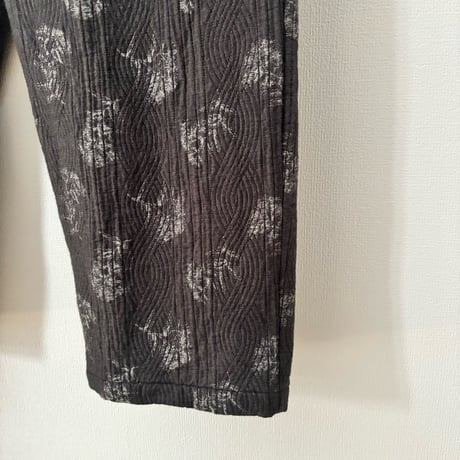qiri   flower quilt jacquard pants