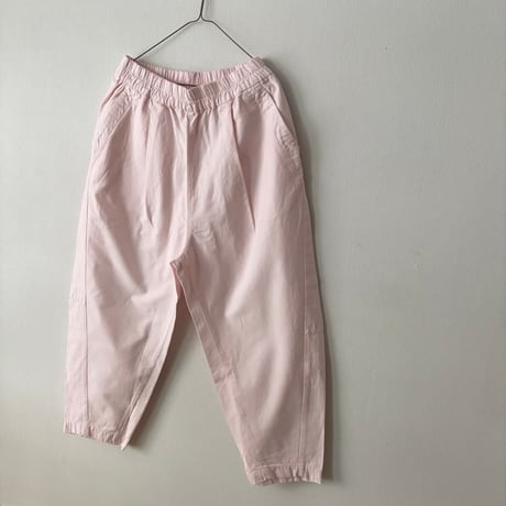Hands of creation 綿麻バックサテン オーバルパンツ