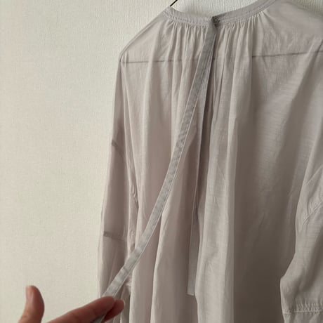 yuni コットンキュプラ gather sleeves blouse