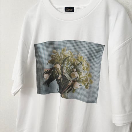 pot and tea  デジタルプリントTシャツ・クリスマスローズ