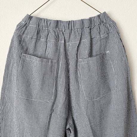 NATURAL LAUNDRY サッカーギンガムチェック エッグパンツ