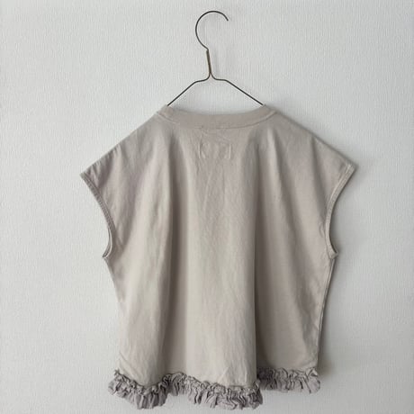Hands of creation USAコットン ヘムフリルTシャツ