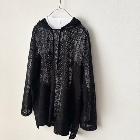 TISSU パッチワークレース パーカー