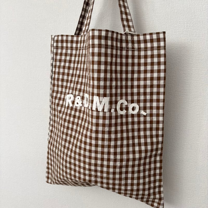 オールドマンズテーラー GINGHAM CHECK TOTE BAG・Brown | iton