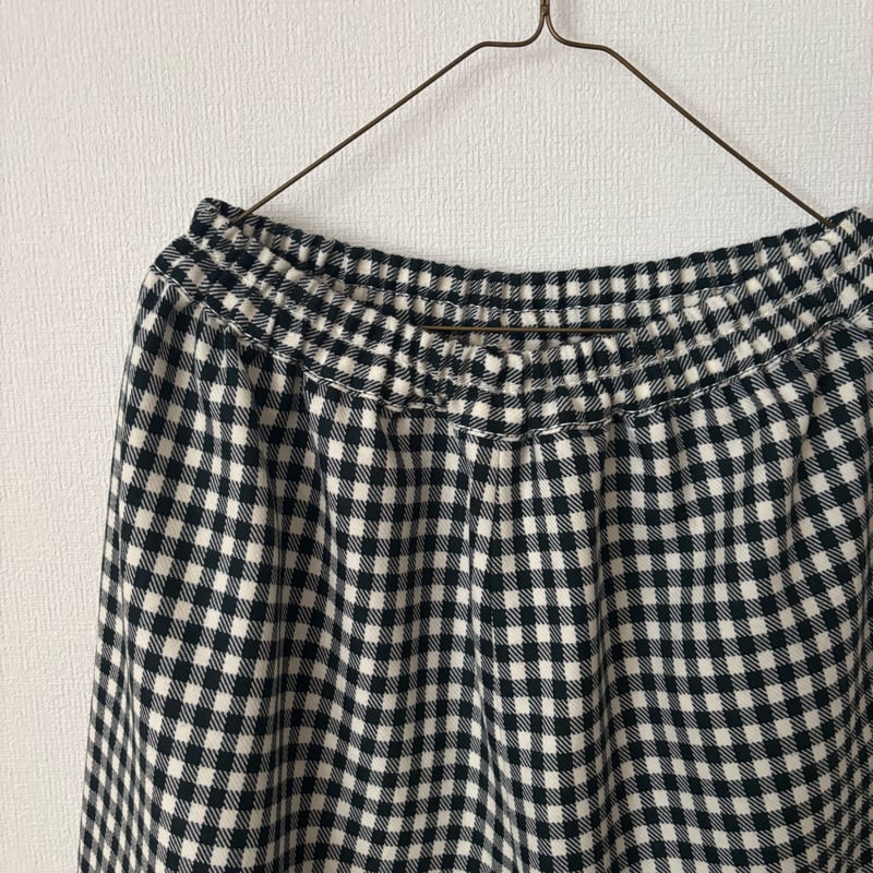 homspun ウールギンガム ギャザーパンツ | itonowa Life ONLINE S