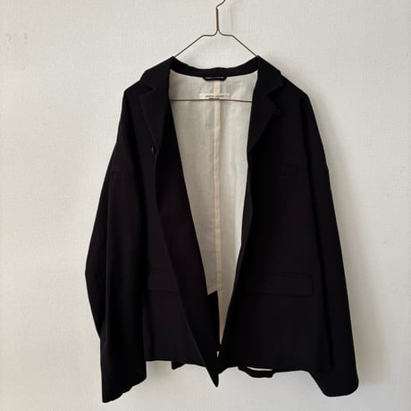 atelier naruse コットンカシミヤ テーラードジャケット・black