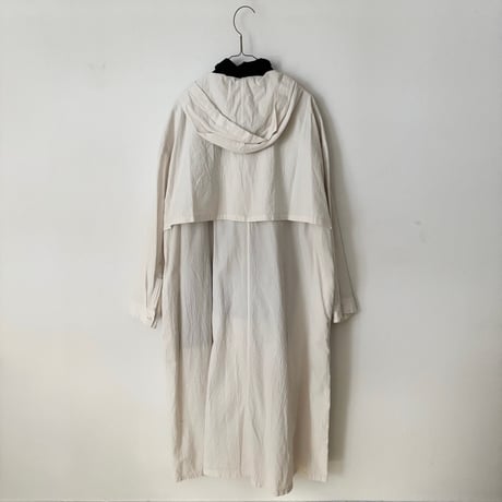 buoy buoy  強撚POPLIN 製品染 HOODIE DRESS