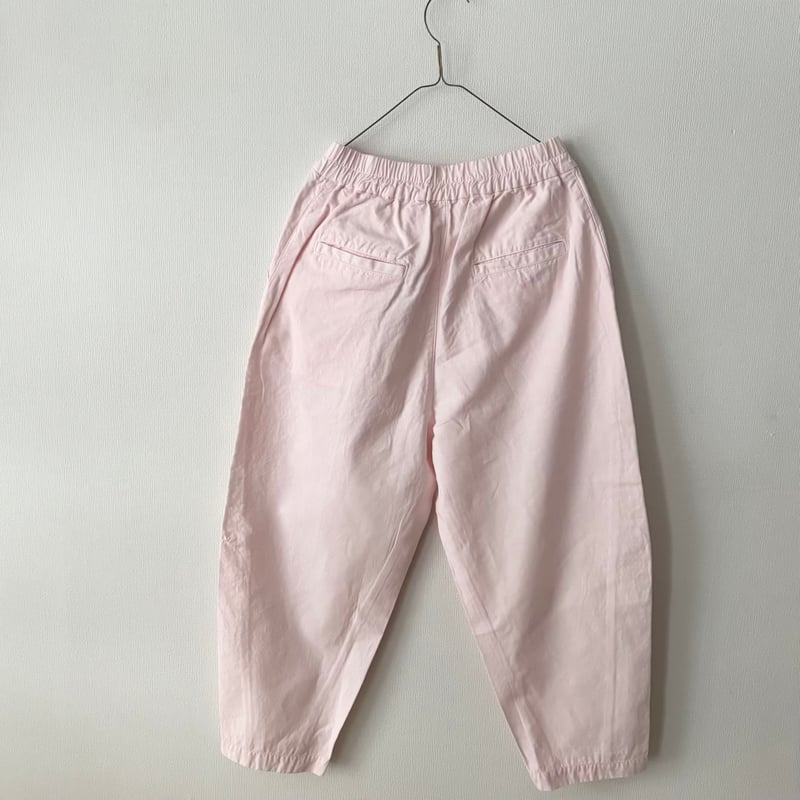 『新品未使用』Hands of creation綿麻パンツ Hands of creation 綿麻バックサテン オーバルパンツ | itonowa Li