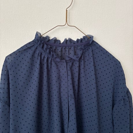 somewearclothing  ネックギャザーフリルブラウス