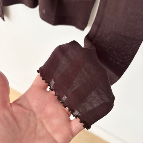 TISSU シアーハイツイストフライス クルーネックプルオーバー
