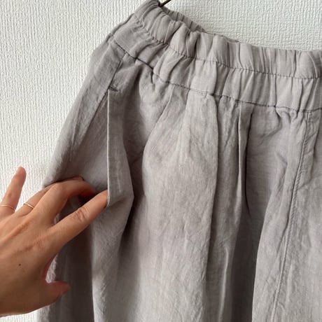 Hands of creation ベルギーリネン キュロットスカート