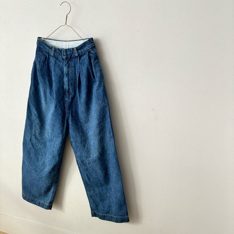 オールドマンズテーラー TUCK DENIM WIDE PANTS （VINTAGE LIK