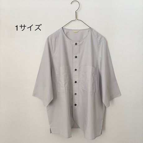 OUVERT　105/2 FINX シャトルウェザー ラグランクルーネックシャツ