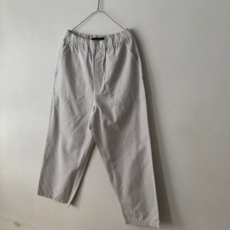 Hands of creation 綿麻バックサテン イージーワイドパンツ