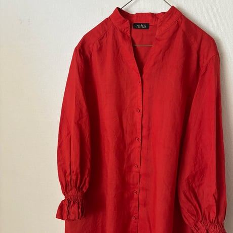 raha ramie製品染め shirts dress