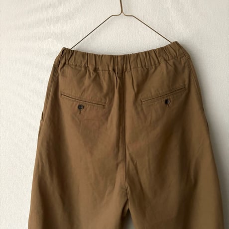 Hands of creation Organic Cotton 20/-Slub Serge イージーオーバルパンツ