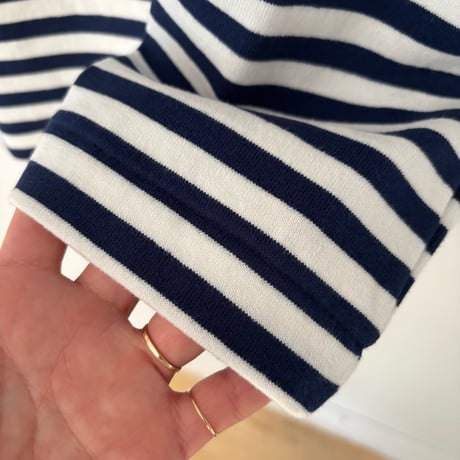 オールドマンズテーラー　裏起毛 BOUDER DROP SHOULDER SHIRT・Navy