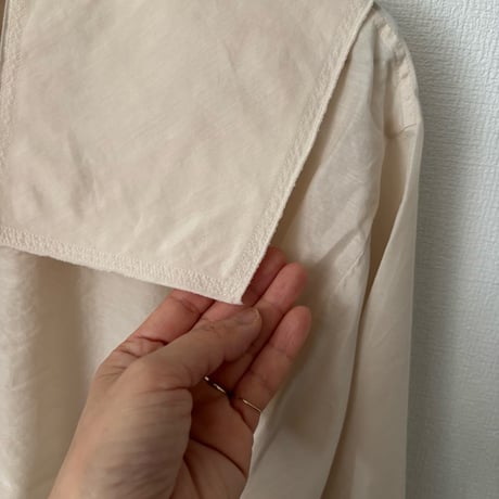 koton コットンシルクフラットカラーブラウス