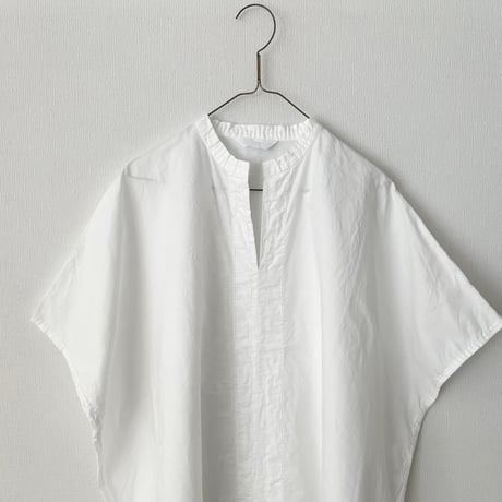 homspun コットンラミーマット BIGブラウス・ホワイト