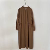 OUVERT 100/2 強撚ガスボイルビエラ フリルダーツワンピース