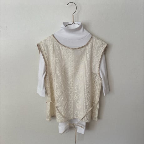 qiri   lasew ノースリーブ blouse