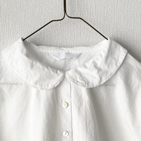 homspun バルキーシーチング フラットカラーブラウス