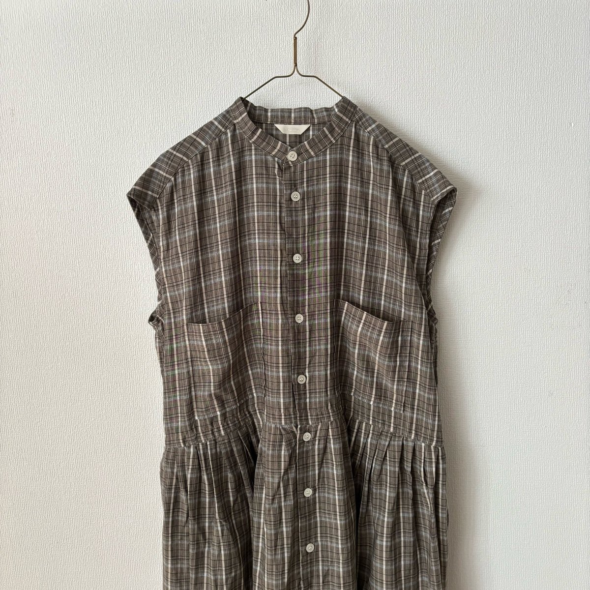 fig LONDON チェック　コットン ノースリーブ ワンピース N432 fit=scale-down,w=1200