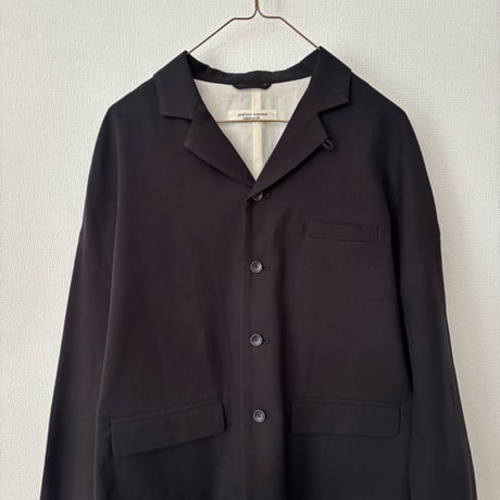 atelier naruse コットンカシミヤ テーラードジャケット・black